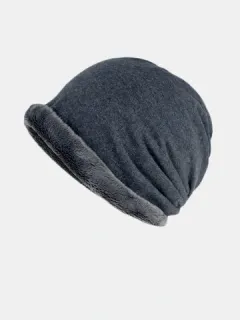 Invierno Plus Fleece Sombrero Gorro Comfort de algodón Sombrero