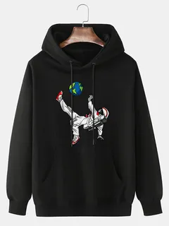 Sudaderas con capucha con estampado de planeta astronauta