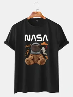 Camiseta con estampado de oso espacial de la NASA