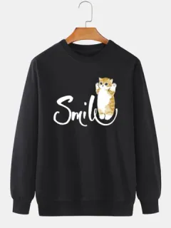 Smile Gato Sudaderas Estampadas