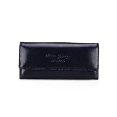 vintage elegant wax PU leather wallet