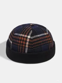 Collrown Men & Mujer Stripe Patrón Gorro sin ala Cráneo Sombrero Propietario Sombrero