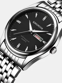 Classic Stainless Steel Date Watch