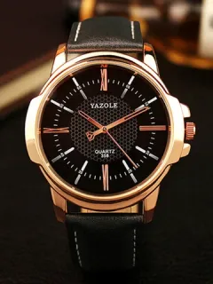 Mens Fashion Quartz Watch Luxury Wrist with Roman Numerals Watch