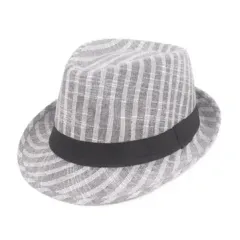 Sombrero Jazz retro a rayas Sombrero para hombre de mediana edad Sombrero Visera de temporada viejo Sombrero Sombrero