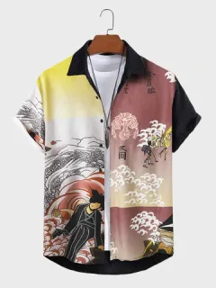 Figura japonesa Paisaje Ukiyoe Camisetas