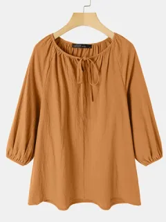 Blusa Anudada Color Liso