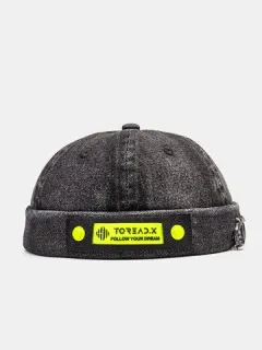 Gorra unisex denim fluorescente Cráneo