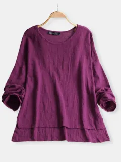 Blusa de color puro