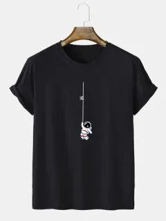 Camisetas con estampado de astronauta de dibujos animados