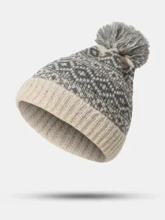 Gorro de punto unisex de jacquard de argyle Sombrero