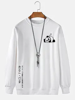 Sudaderas con estampado japonés de panda