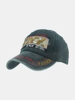 Gorra de béisbol con bordado de algodón lavado para hombre al aire libre Sombreros ajustables con sombrilla