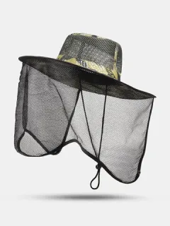 Exterior pesca Gorra Malla transpirable Gasa Casual Sombrero