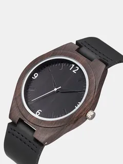 Genuine Leather Wooden Watches