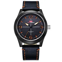 Big Dial Leather Watches for Men