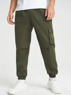 Suelto con varios bolsillos Carga Pantalones