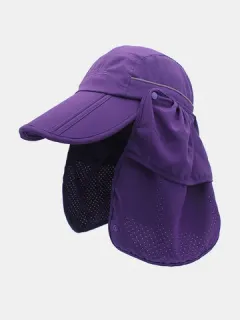 Unisex de doble uso con ala ancha UV Protección de béisbol desmontable Sombrero