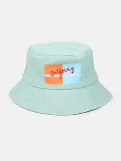 Mujeres y hombres bordado de letras Patrón Visor Bucket Sombrero