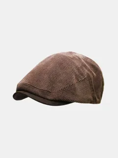 Gorra Newsboy de pana para hombre