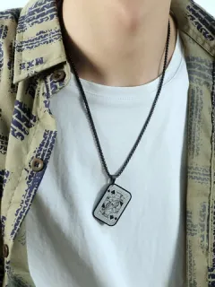 Rectangular Playing Cards Necklace