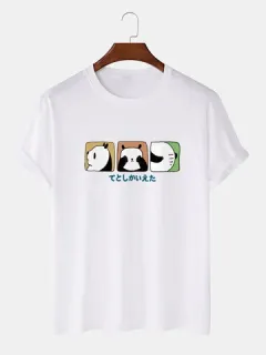 Cute Panda Camisetas gráficas de algodón