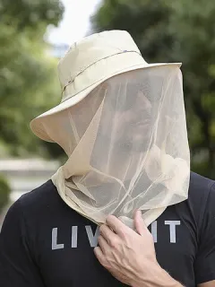 Verano al aire libre Impermeable Funda protectora Cara Gasa a prueba de insectos Senderismo pesca Sombrero