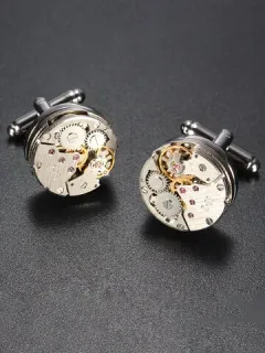 Reloj para hombre Patrón Gemelos Mecánico Desnudo Boda Traje de regalo Camisa Accesorios