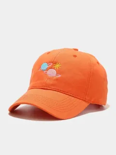 Gorras de béisbol unisex con bordado de planetas