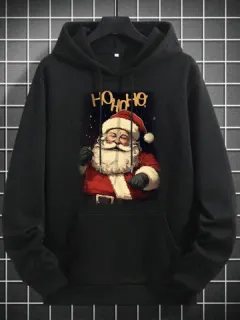 Sudaderas con capucha con estampado de Papá Noel