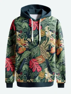 Sudaderas con capucha con estampado tropical Planta