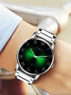 Jassy 16 Colors Stainless Steel Gradient Color Quartz Watch