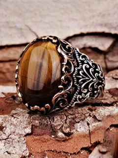 JASSY 1 Piece Punk Retro Engraved Copper Ring