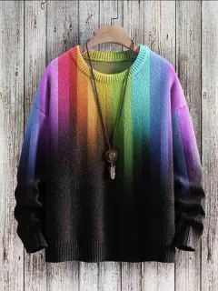 Sudaderas coloridas con rayas ombre