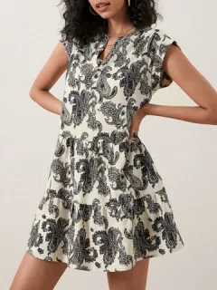 Estampado Paisley Vintage Vestido