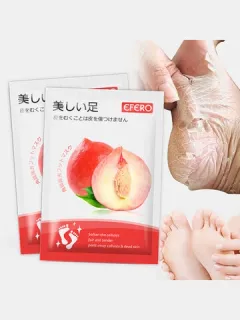 Peach Exfoliating Foot Mask