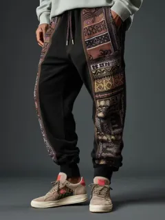 Étnico Tribal Patrón Pantalones