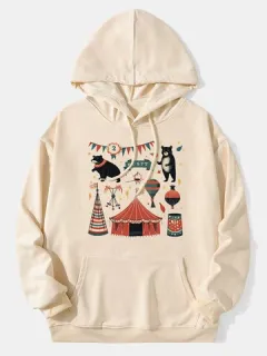 Sudaderas con estampado animal de elemento de circo