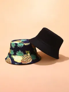 Cubo con estampado de frutas para mujeres y hombres Sombrero