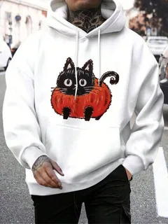 Lindas sudaderas con capucha gráficas Gato