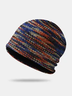 Gorro de hombre enrejado de colores mezclados Patrón Sombrero