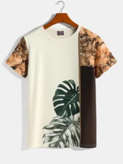 Tropical Planta Camisetas de retazos