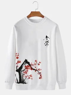 Sudaderas con estampado de ciruela china Bossom