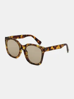 Unisex Tortoiseshell Full Frame Sunglasses