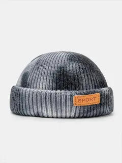 Gorra de punto unisex Tie-dye Label Cráneo