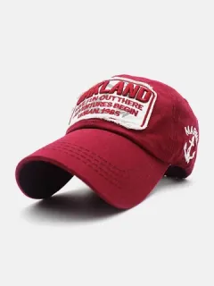 Gorra de béisbol unisex con bordado 3D de letras