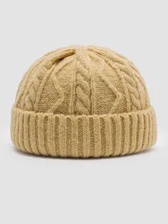 Gorra unisex Jacquard Solid Twist Patrón Cráneo