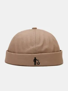 Gorra unisex con bordado sólido de dibujos animados Cráneo