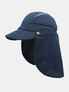 Protección de ala ancha unisex de doble uso UV Béisbol desmontable Sombrero