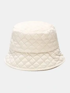 Cubo acolchado con rombos liso unisex Sombrero